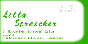 lilla streicher business card